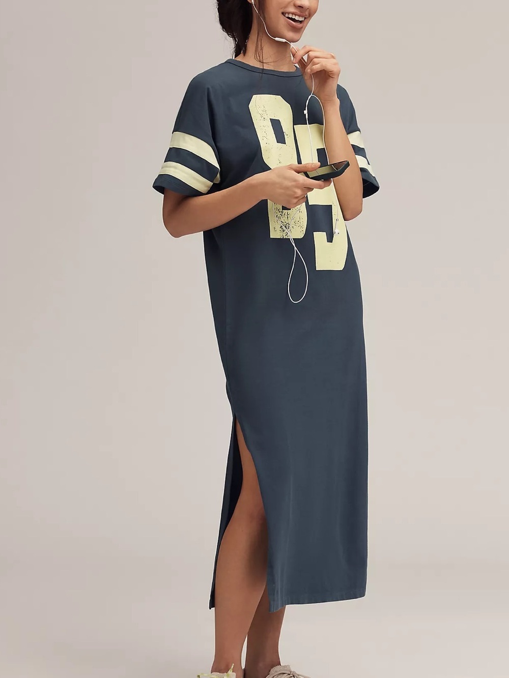 Daily Practice Graphic T-Shirt Midi Dress 95 Size Small